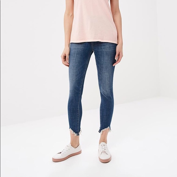 High Rise Button Fly Skinny Jeans - Picture 4 of 6